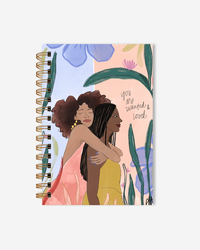 PREORDER Wanted & Loved Gold Spiral Notebook