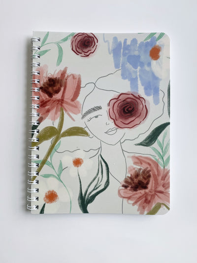 Hidden in Florals - Spiral Notebook