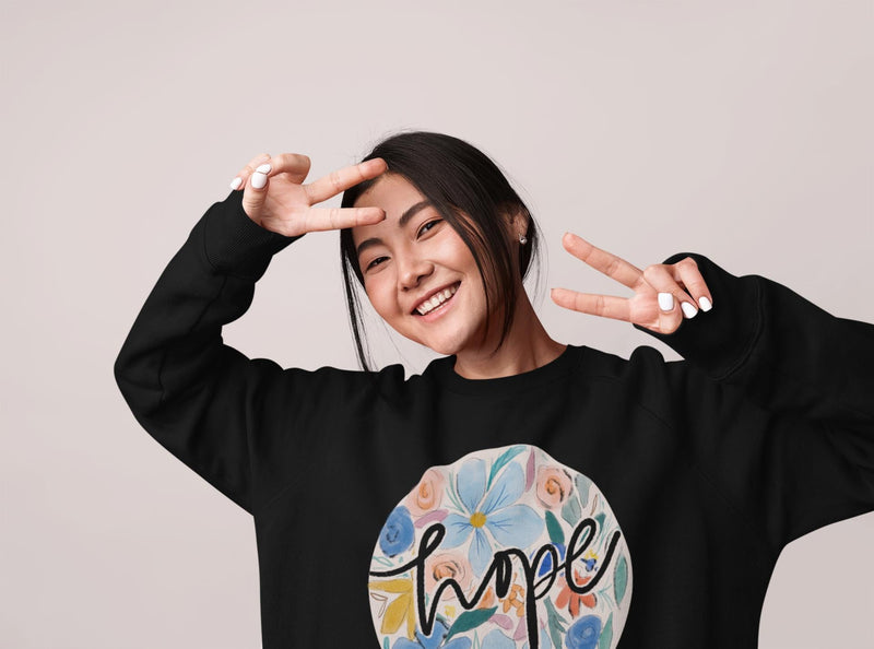 Hope Flower Circle - UNISEX Sweatshirt
