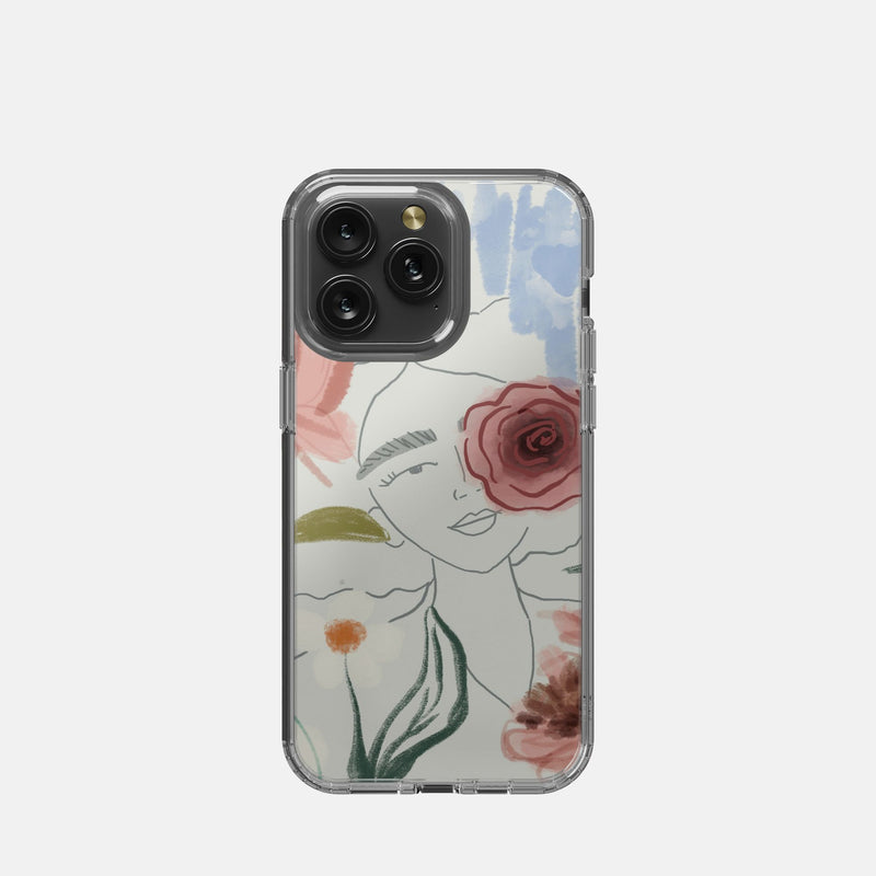 Hidden In Florals - iPhone Case