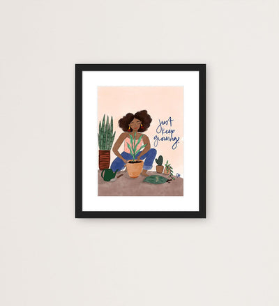 Plant Girl -  Art Print