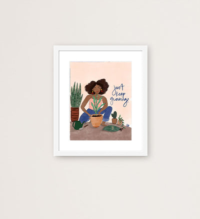 Plant Girl -  Art Print