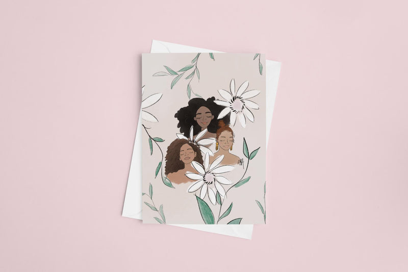 Flower Girls Card