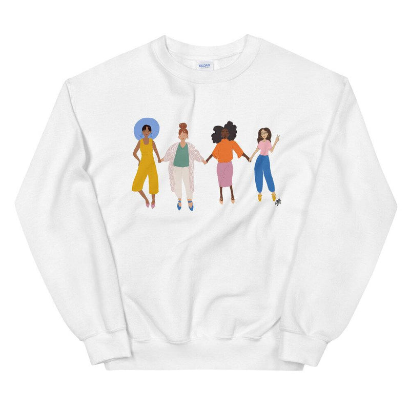 All Together - White - UNISEX Sweatshirt